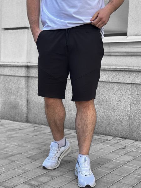 Шорти чоловічі Crocs з акцентними швами чорні шорти чорного кольору S RD481-S фото