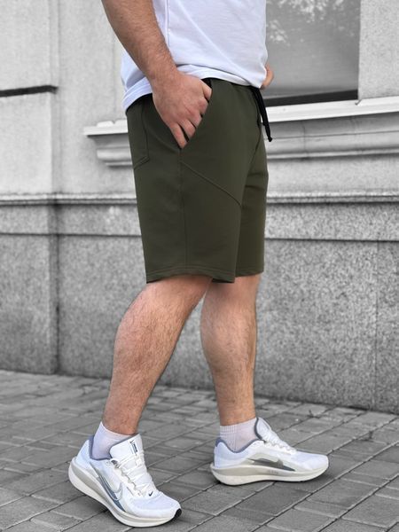 Шорти чоловічі Crocs з акцентними швами хакі зелені шорти зеленого кольору S RD484-S... фото